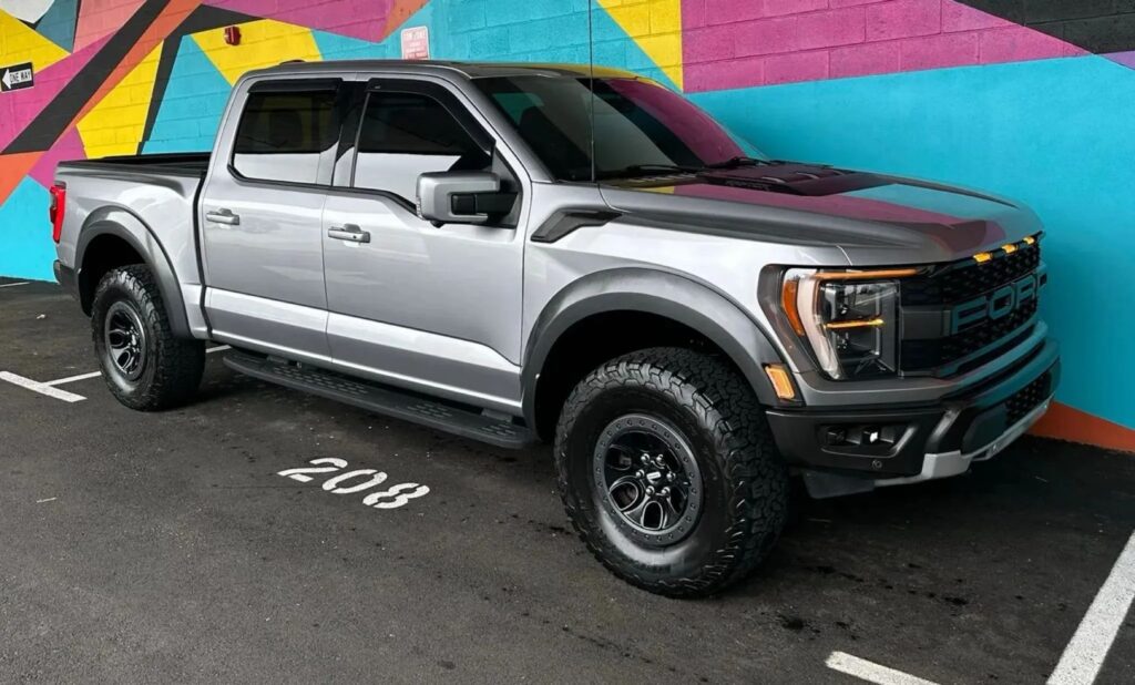 2023 Ford F-150 Raptor 4WD SuperCrew 5.5' Box Iconic Silver Metallic for sale at ExoticMotors.com