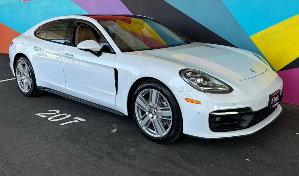 2021 Porsche Panamera 4 AWD Carrara White Metallic for sale at ExoticMotors.com