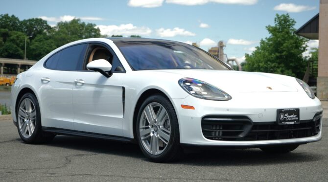 2021 Porsche Panamera 4 AWD Carrara White Metallic for sale at ExoticMotors.com