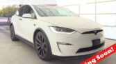 2022 Tesla Model X in Pearl White Multi-Coat