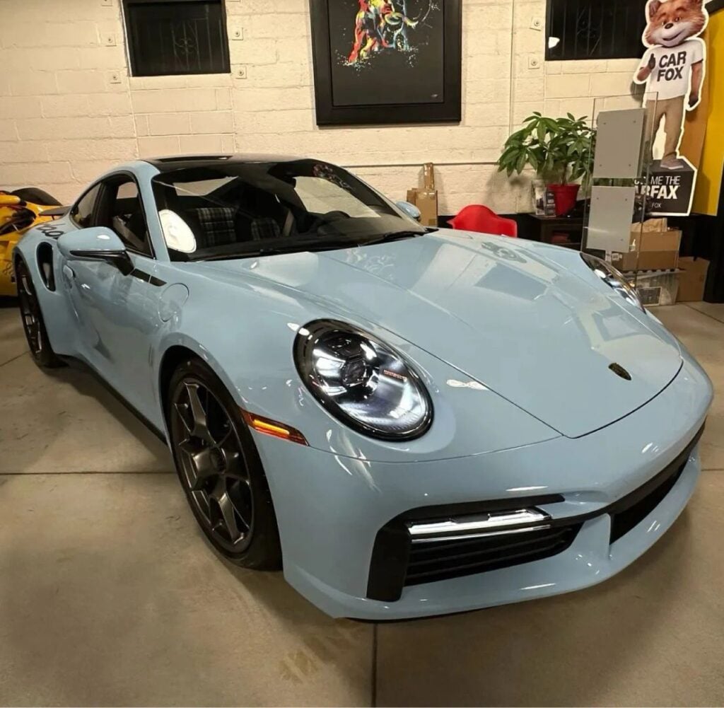 2025 Porsche 911 Turbo 50 Years Coupe Gentian Blue Metallic for sale at ExoticMotors.com