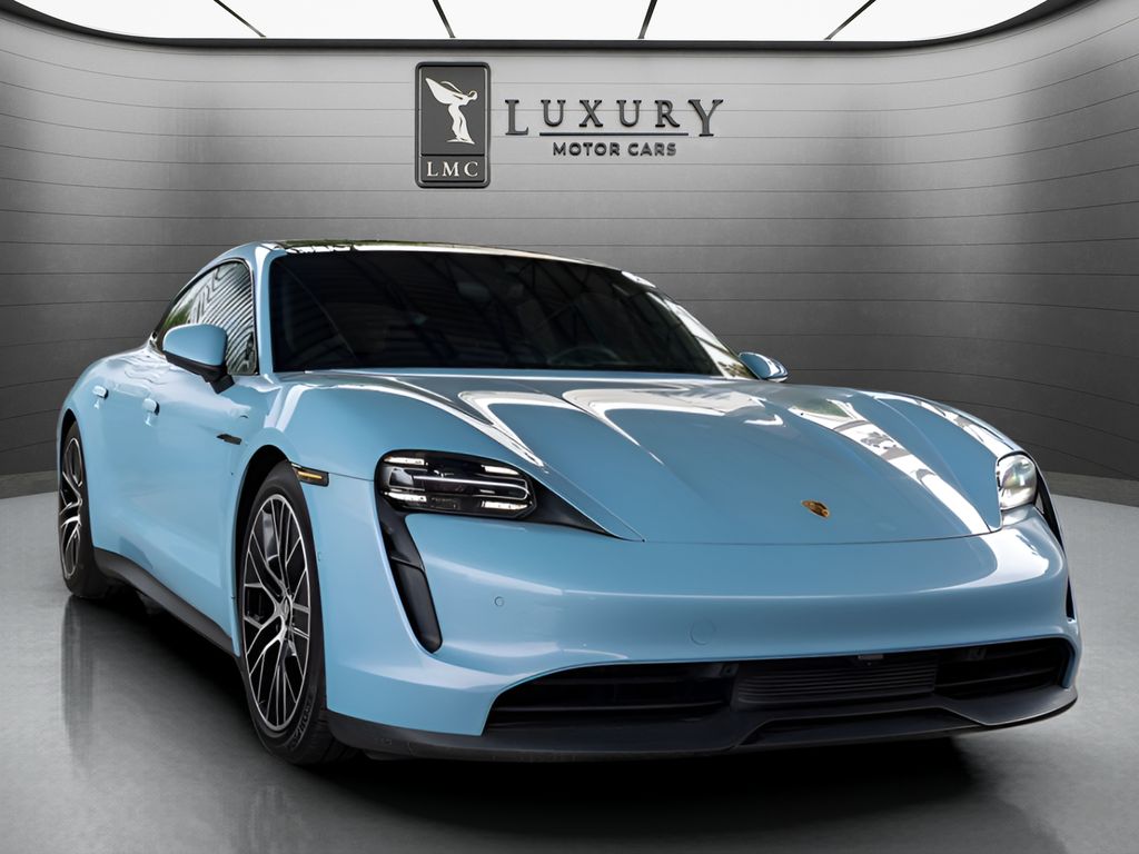 2020 Porsche Taycan in Frozen Blue Metallic