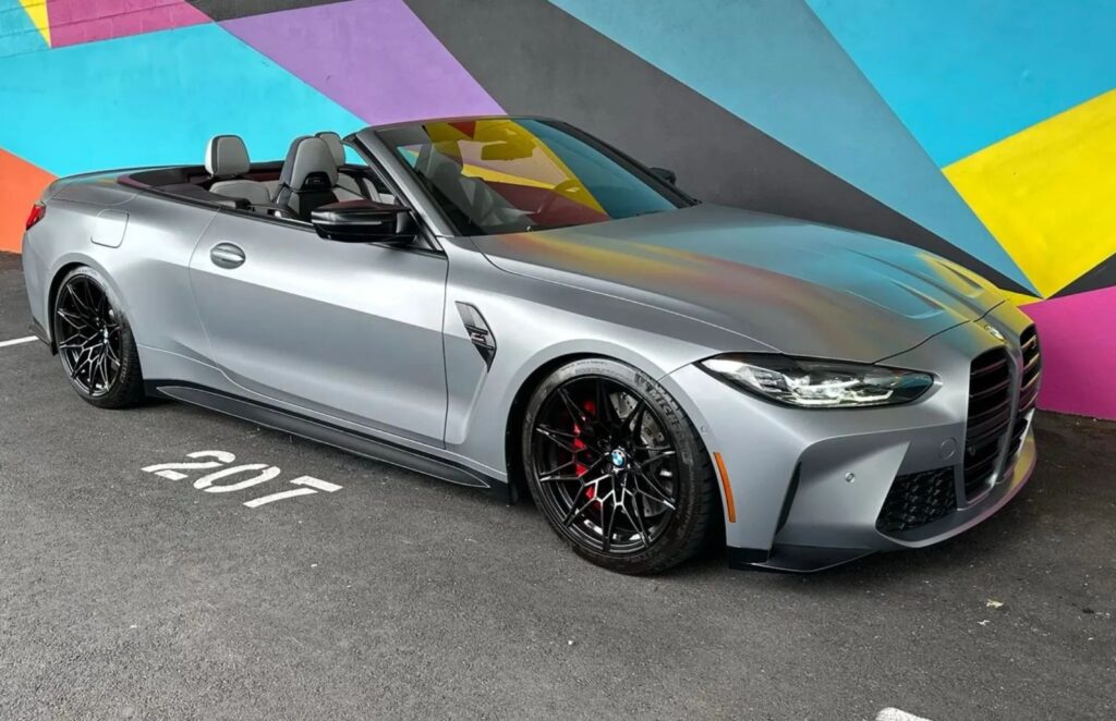 2022 BMW M4 Competition xDrive Convertible Skyscraper Grey Metallic for sale at ExoticMotors.com
