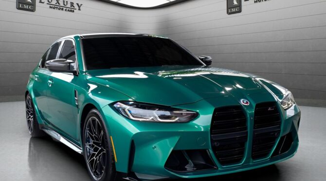 2021 BMW M3 in Green Metallic