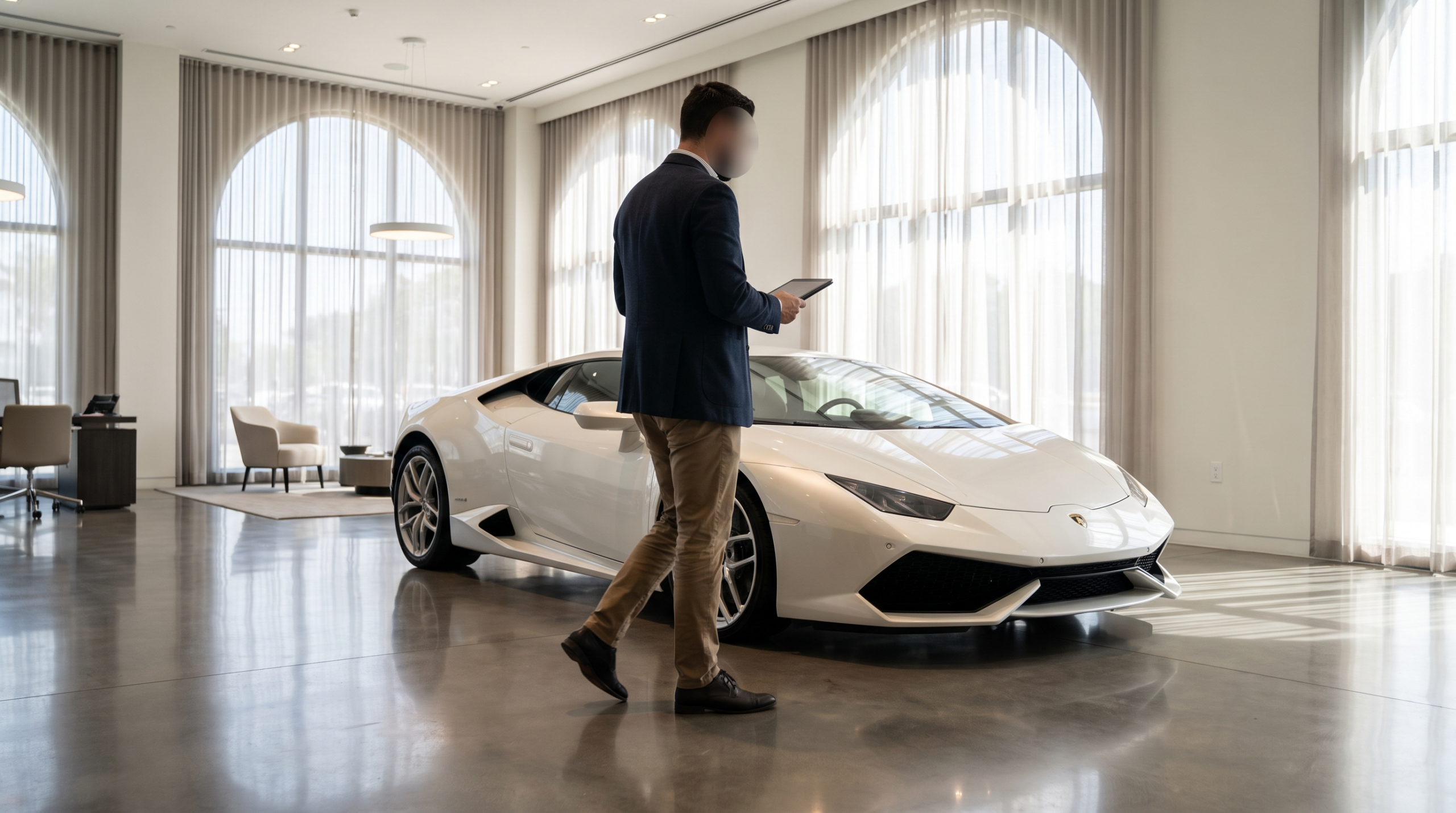 Appraisal before you sell your exotic car — illustrative rendering