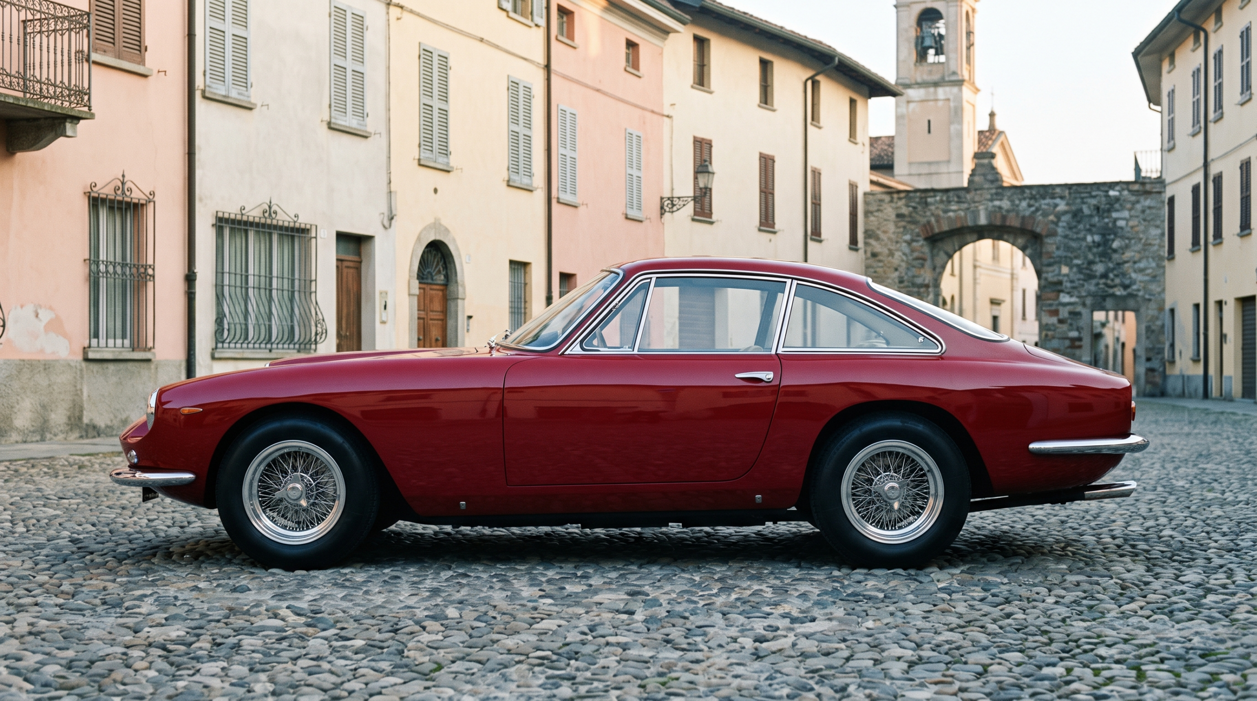 Classic 1960s grand touring coupe of the kind that made Italian car brands famous