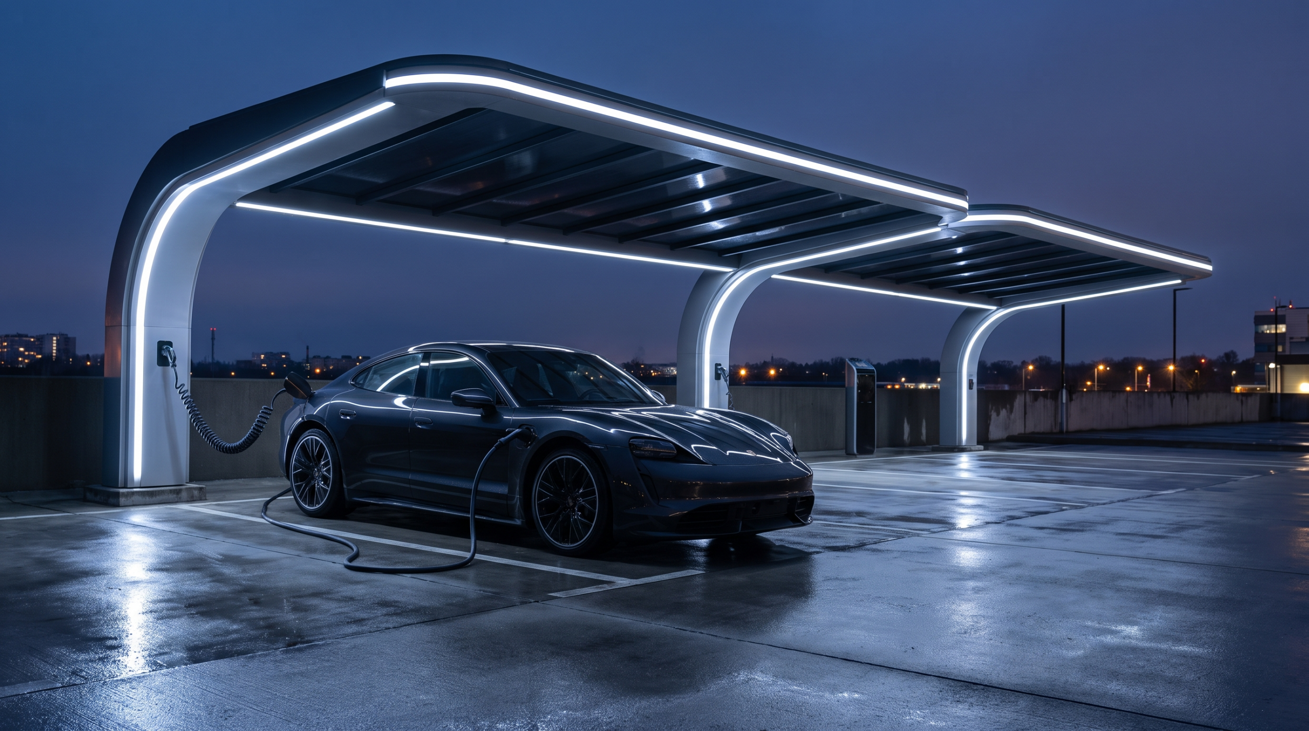 Electric luxury saloon charging, the trend most predictions for luxury cars got wrong