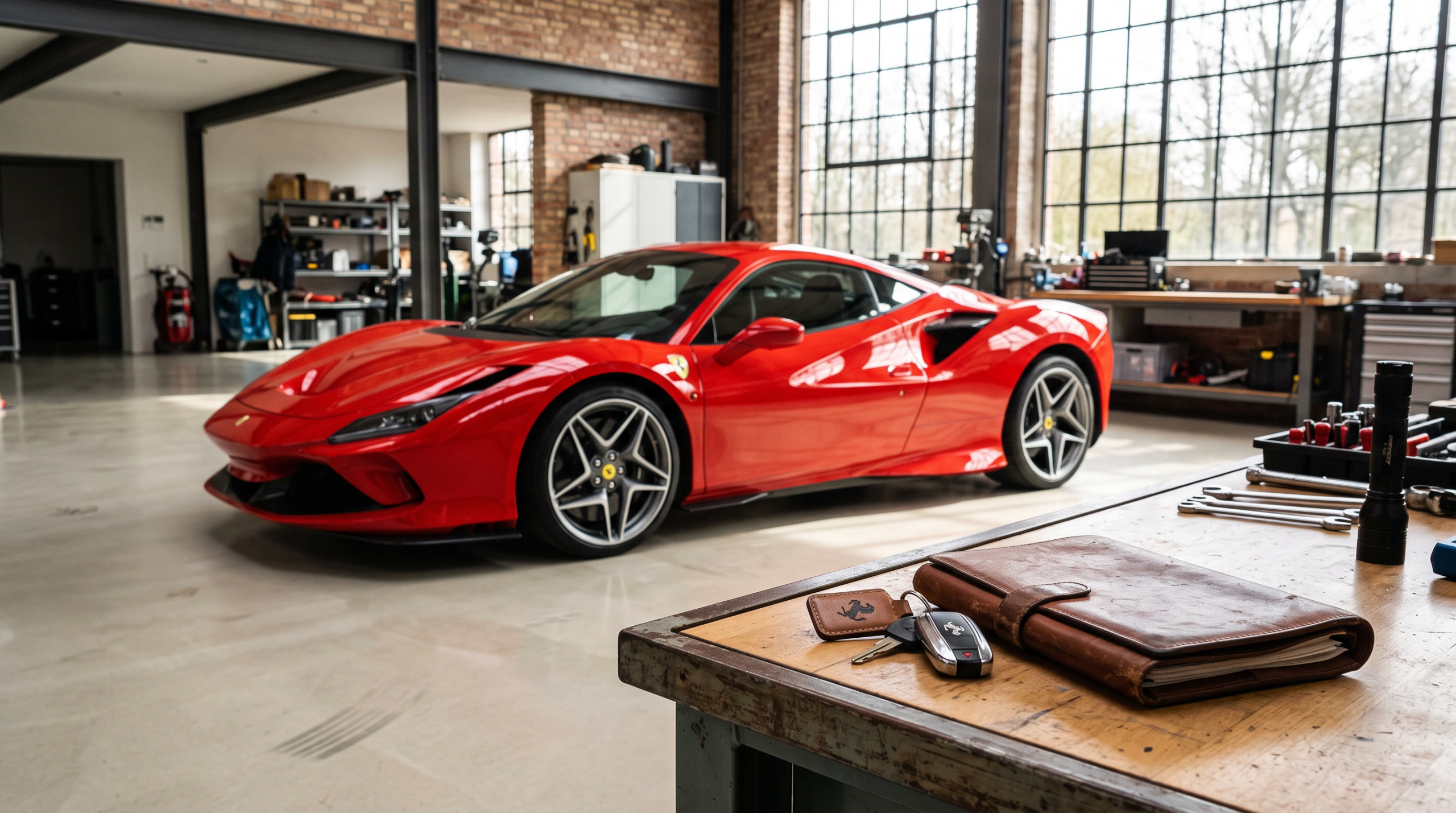 Owning a Ferrari begins with a car in a private garage rather than a showroom