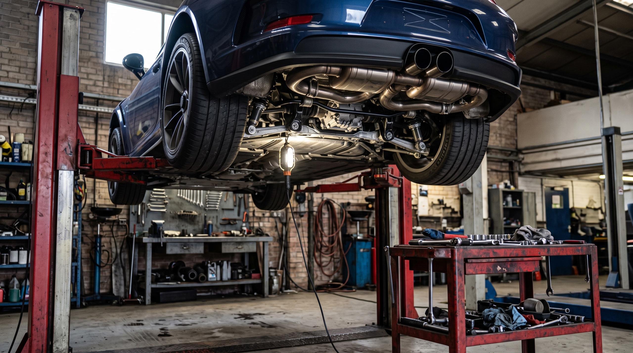 Pre-purchase inspection on a lift, essential when buying from a private seller