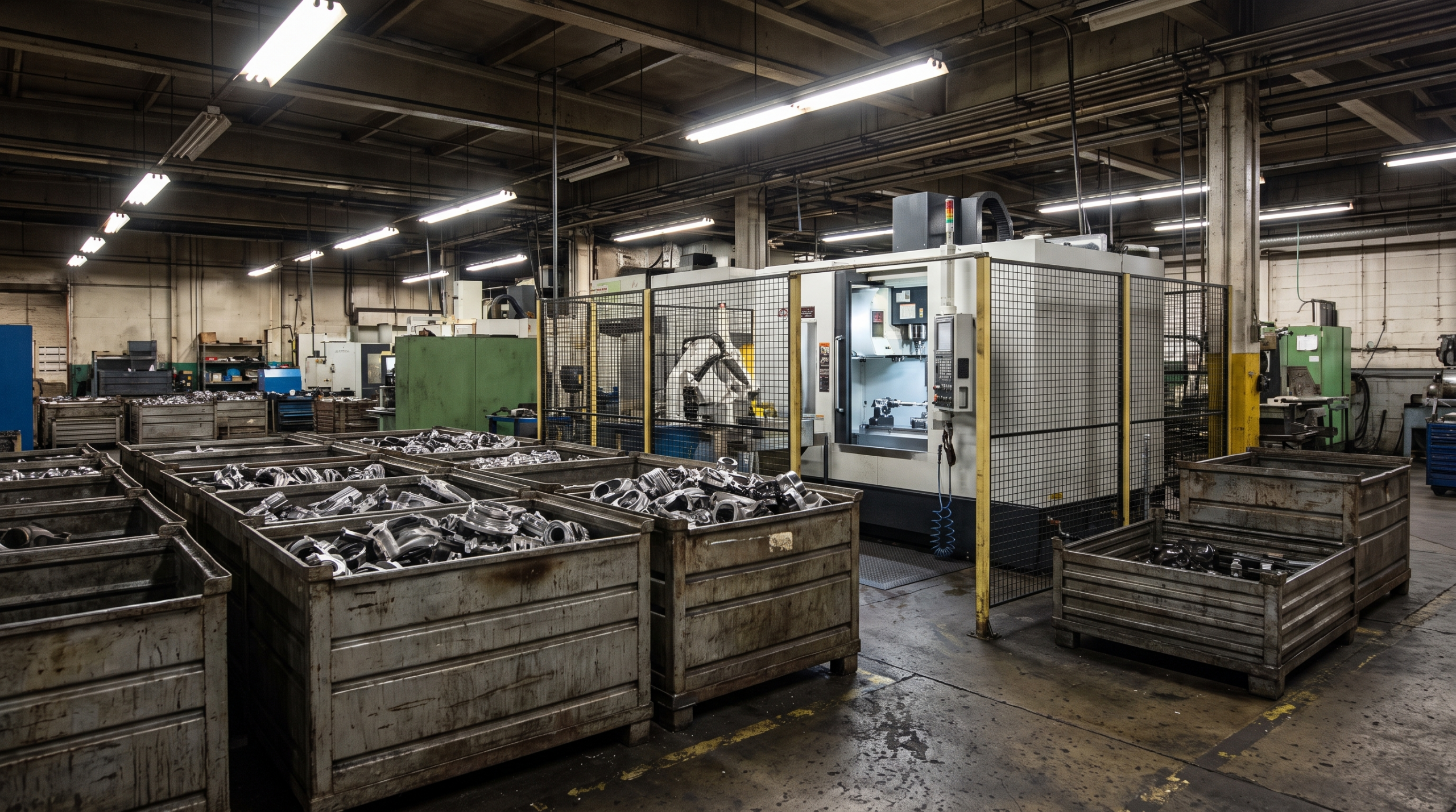 Components supplier floor, the part of US auto production that has shed jobs