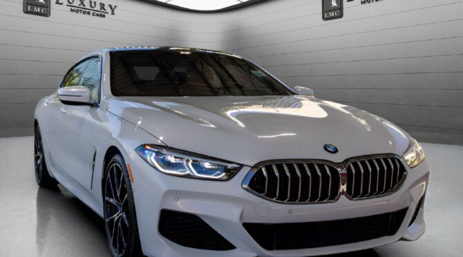 2022 BMW 8 Series in White Metallic