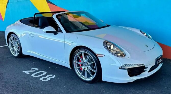 2013 Porsche 911 2dr Cabriolet Carrera S White for sale at ExoticMotors.com