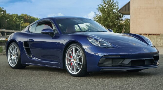 2024 Porsche 718 Cayman GTS 4.0 Coupe Blue for sale at ExoticMotors.com