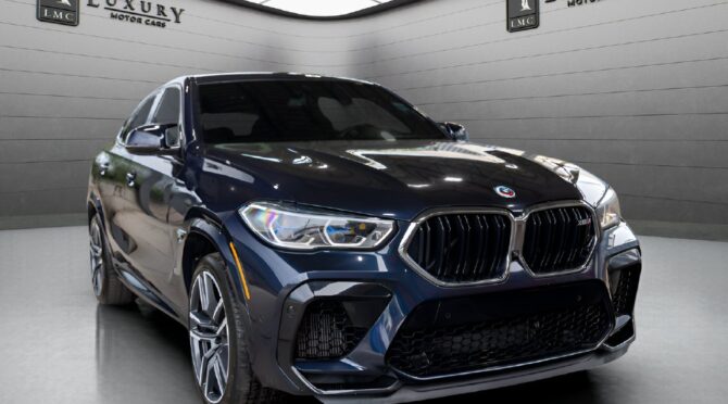 2022 BMW X6 M in Carbon Black Metallic
