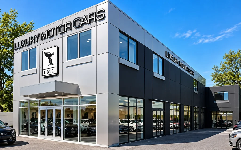 Luxury Motor Cars showroom